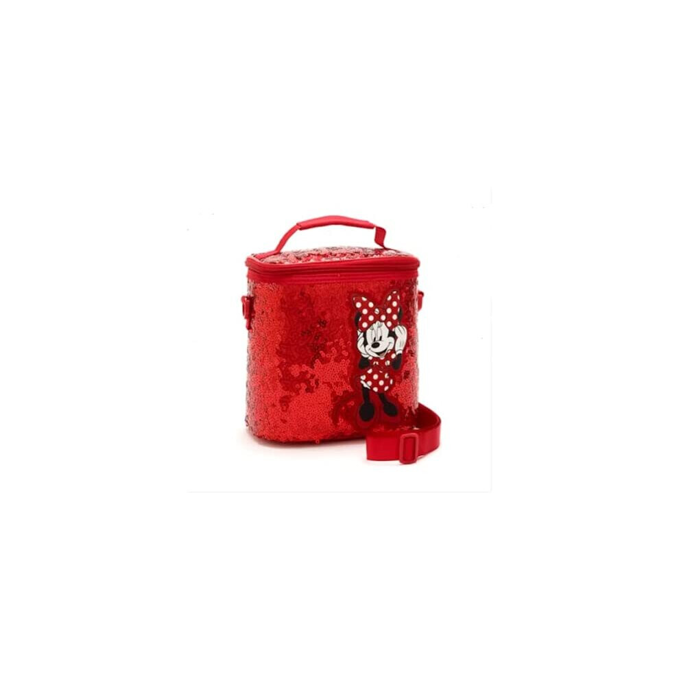 Minnie Mouse Red Sequin Lunch Bag For Girls NEW