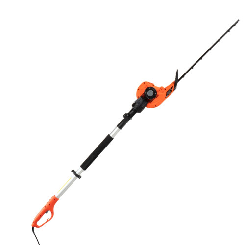 Electric Long Reach Hedge Trimmer Telescopic Pole Multi Angle 460mm Blade eSkde 1