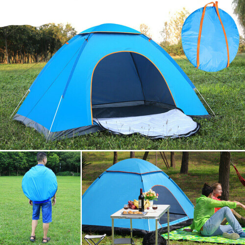 1-2 Person Man Family Tent Instant Pop Up Tent Outdoor Camping Hiking Festival