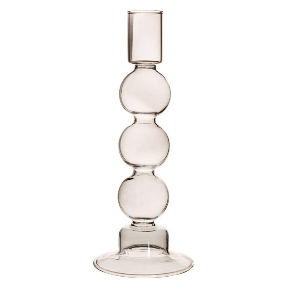 Sass & Belle Home Decor Modern Bubble Grey Glass Candle Holder