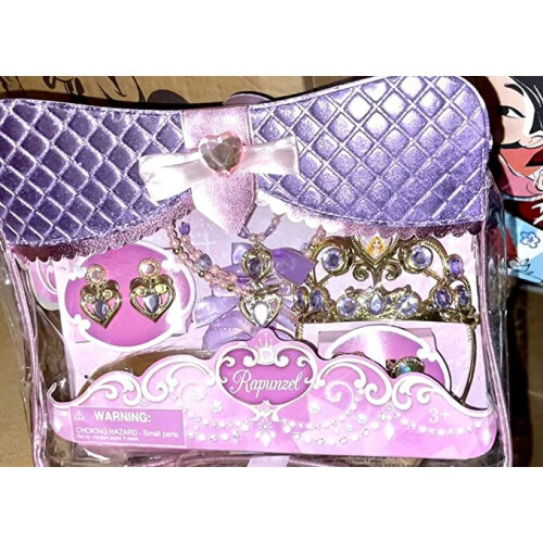 Disney Authentic Rapunzel dress up costume accessory set includes; necklace,