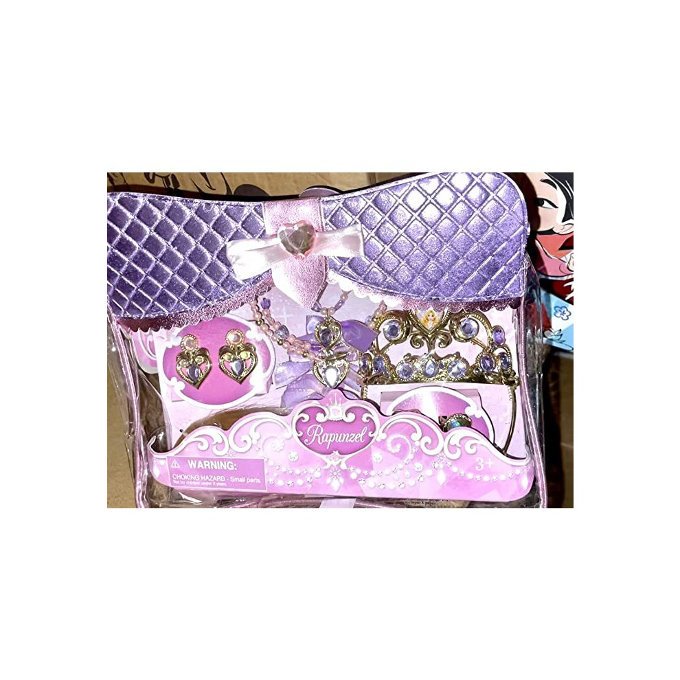 Authentic Rapunzel dress up costume accessory set includes; necklace,