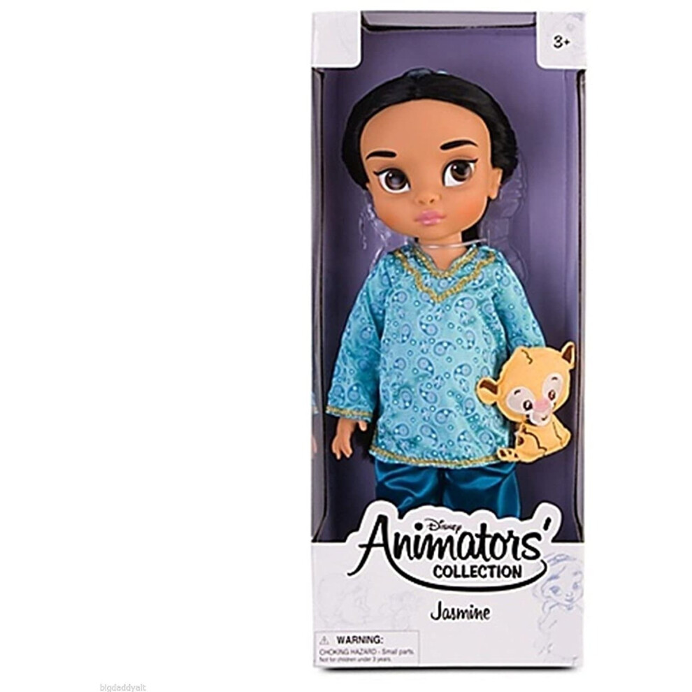 Disney Collection Toddler Doll 16'' H - Jasmine with Plush Friend Raja