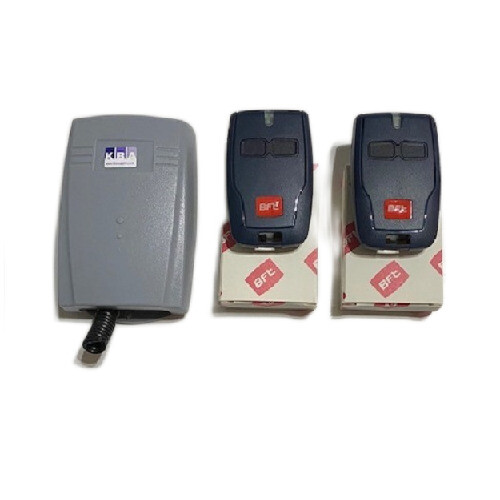 KBA Receiver with 2 channels for BFT gate openers (24V) with 2 remotes