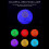 7 Colors Moon Light Quran Speaker Player Wireless Bluetooth Touch Lamp 8