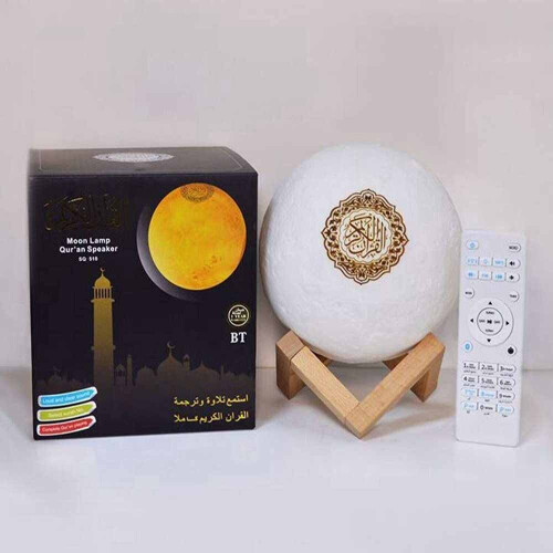 7 Colors Moon Light Quran Speaker Player Wireless Bluetooth Touch Lamp 2