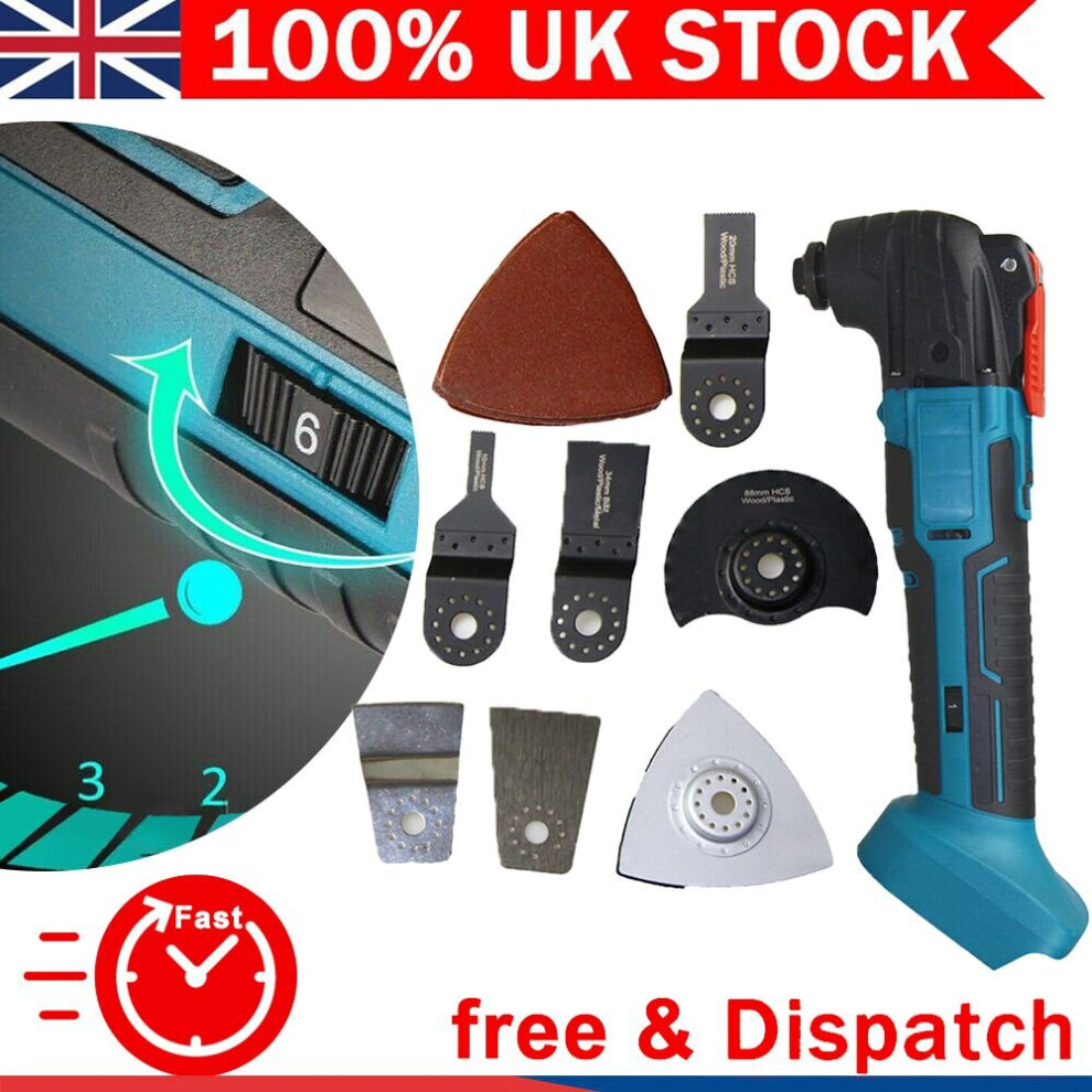 For Makita DTM51Z 18v LXT Cordless Multitool Body With Wellcut 17pcs Accessories