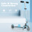 Costway Kick Scooter Height Adjustable Toddler Stunt Scooters with Light-Up Wheels 3
