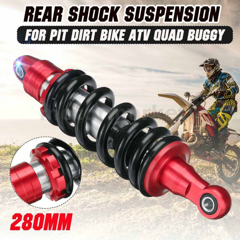 285mm 11'' Motorcycle Rear Shock Absorber ATV Scooter Suspension Dirt Pit Bike