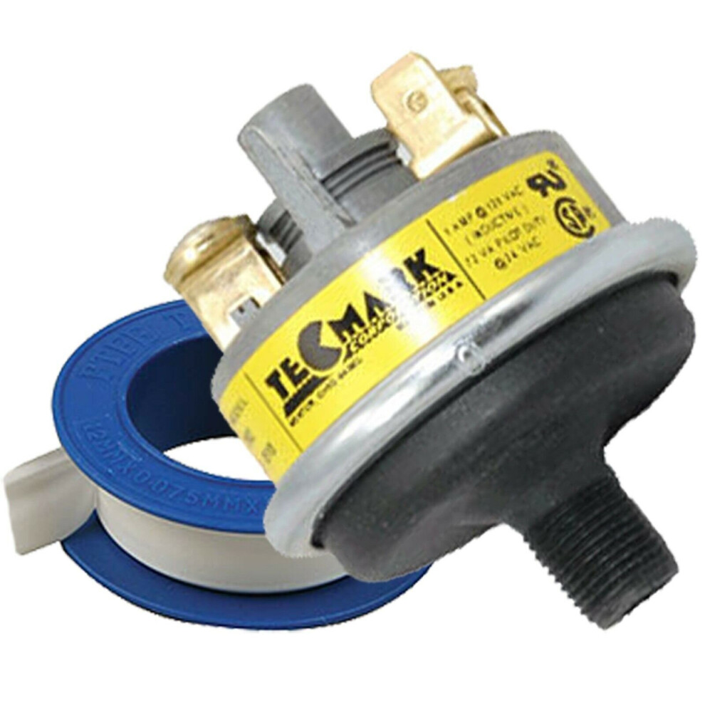 Tecmark Pressure Switch 3902 Hot Tub + Ptfe Tape - For Spa Repair Hydroquip