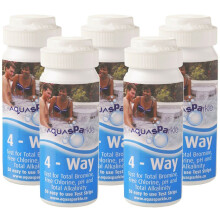 5 x 4 Way BROMINE Test Strips (x250) AQUASPARKLE Hot Tub Spa Pool Water Testing