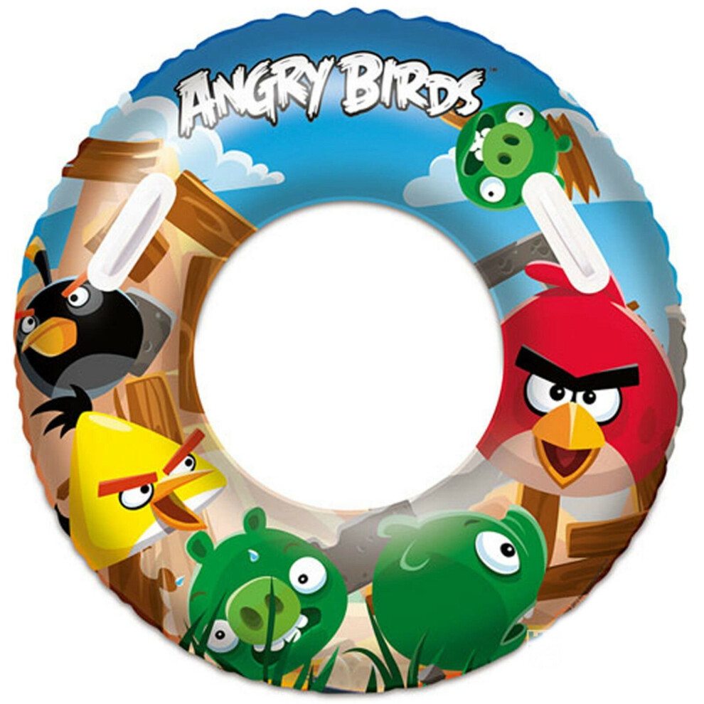 Bestway Angry Birds 36" Swim Ring Infaltable Rubber Toy Gift