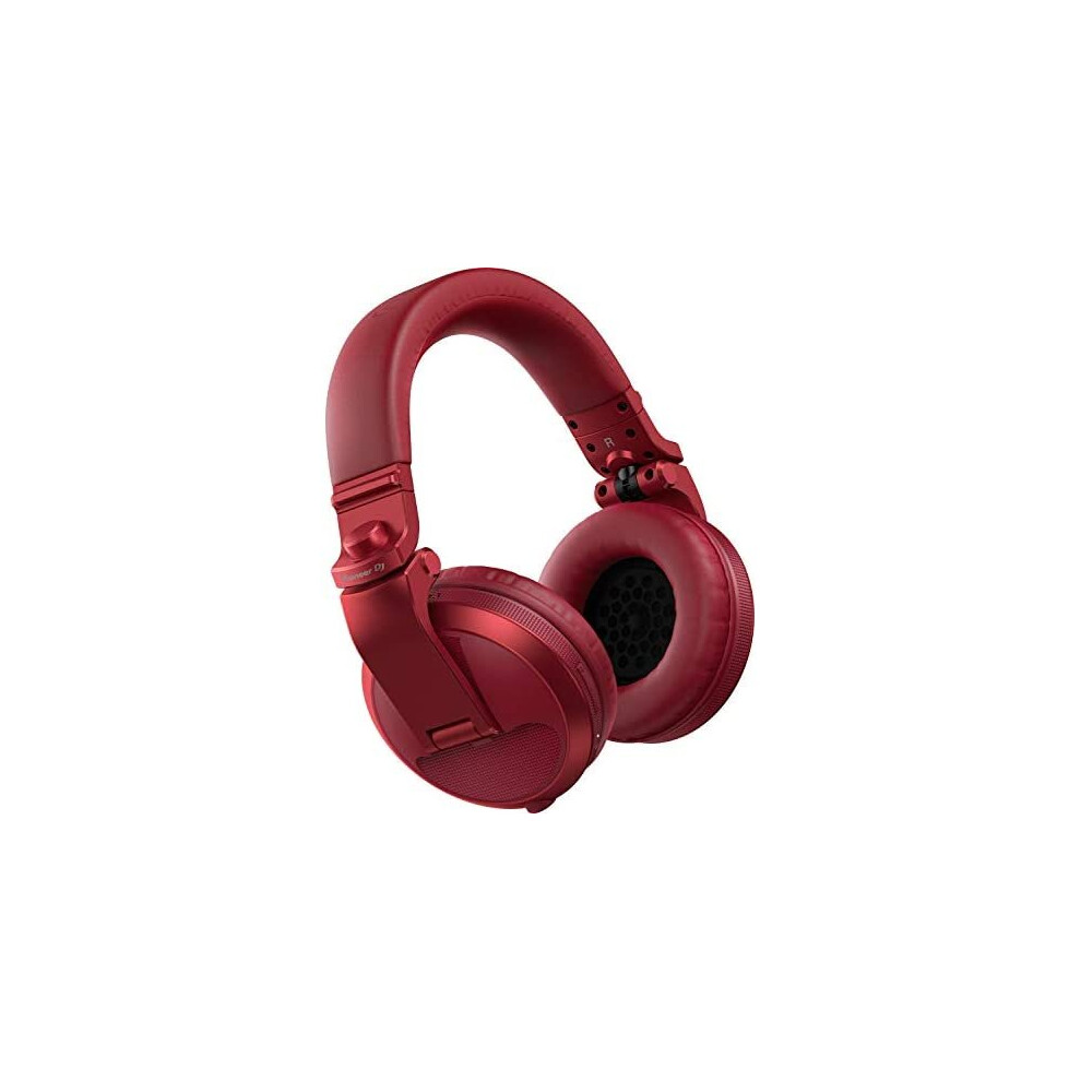 Pioneer DJ HDJ-X5BT-R Bluetooth DJ Headphones, Red