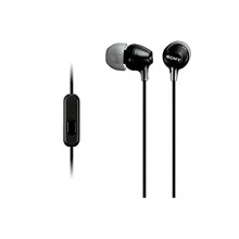 Sony earphone MDR-EX15AP: with Canal-type remote control microphone black MDR-EX15AP B