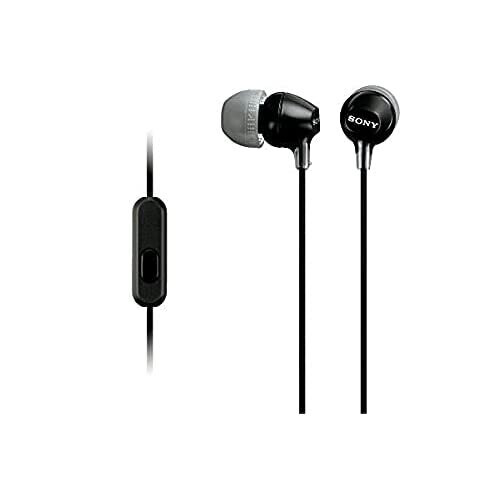 Sony Sony earphone MDR-EX15AP: with Canal-type remote control microphone black MDR-EX15AP B