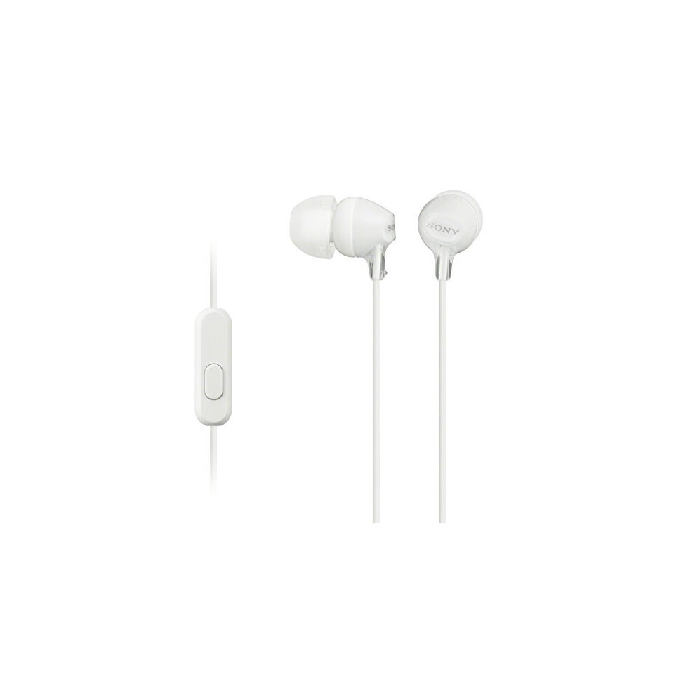 Sony Fashionable Headphones W/Mic White