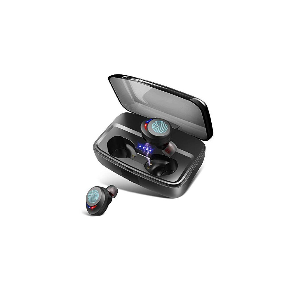 Wireless Headphones Bluetooth Earphones Ipx8 Waterproof Deep Bass Stereo Sound Earphones With Microphones 100H Playtime Noise-Cancelling Earbuds 619960870907