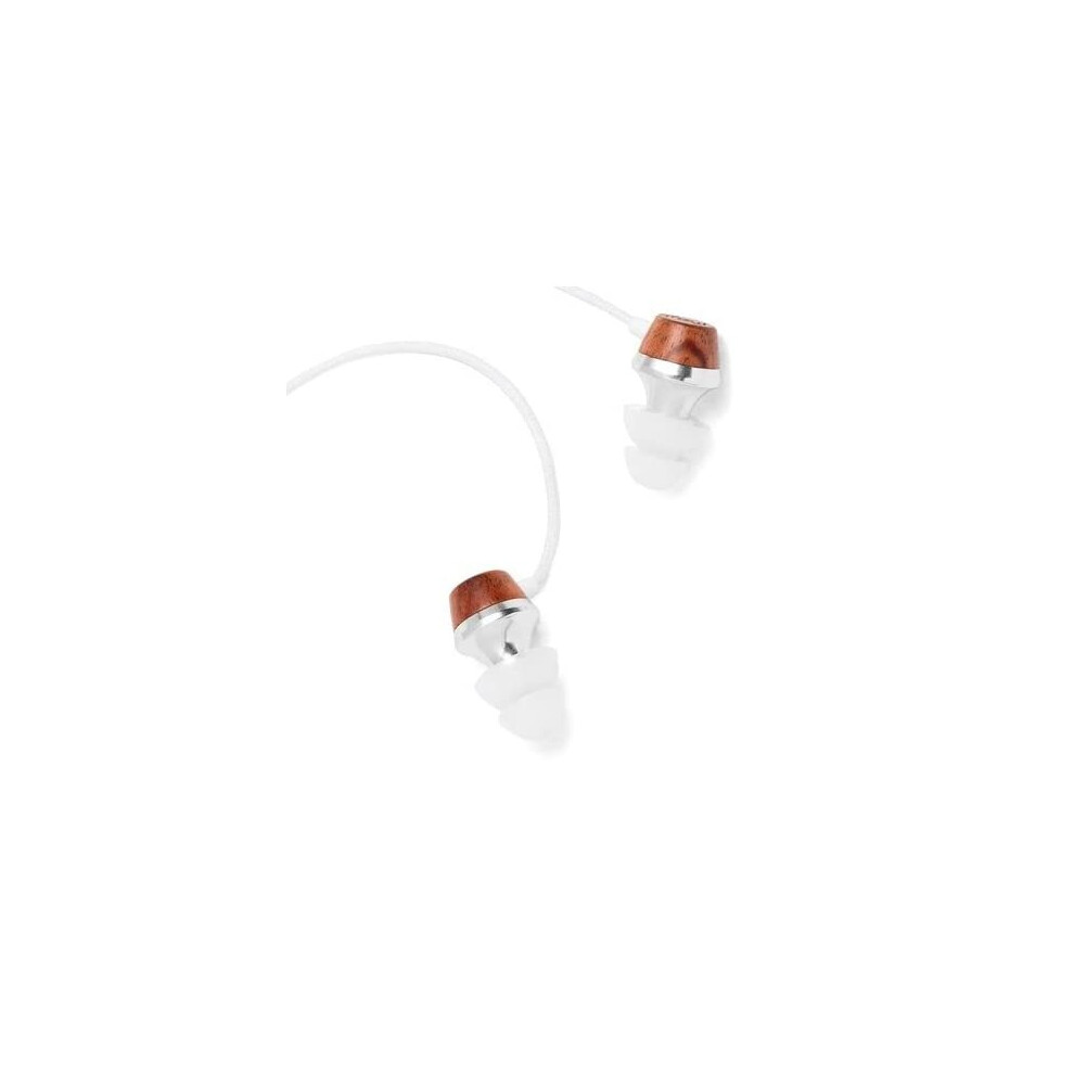 Symphonized Aln Premium Genuine Wood In-Ear Noise-Isolating Headphones, Earbuds, Earphones With Mic (White) White 700600919596
