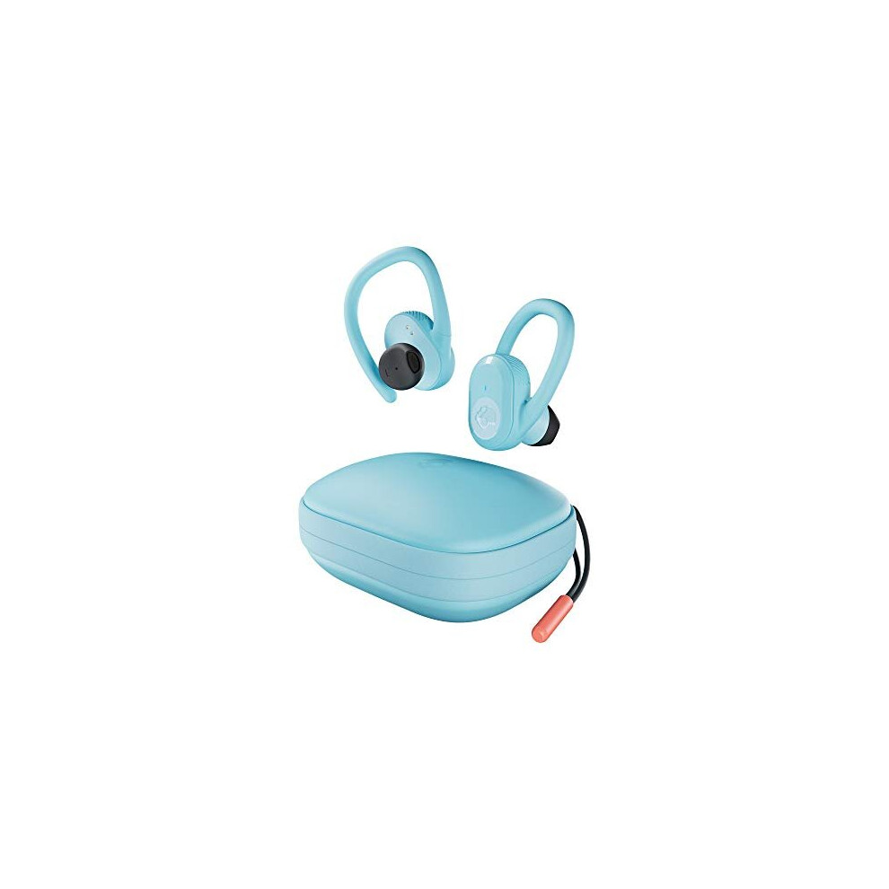 SKULLCANDY Push Ultra True Wireless Sport Earbuds via Bluetooth, IP67 Sweatproof and Waterproof, Up to 40 Hours of Total Battery - Bleached Blue