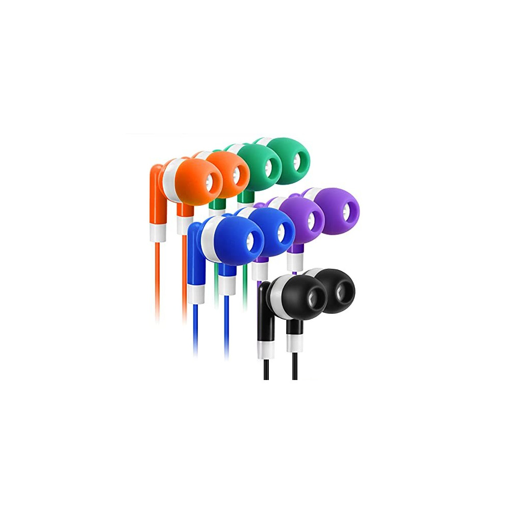 Earbuds Bulk 30 Pack Multi Color For Kids - Keewonda Classroom Earbuds Wired Stereo In Ear Wholesale Earbuds Headphones Earphones For Children S Black 699747668927