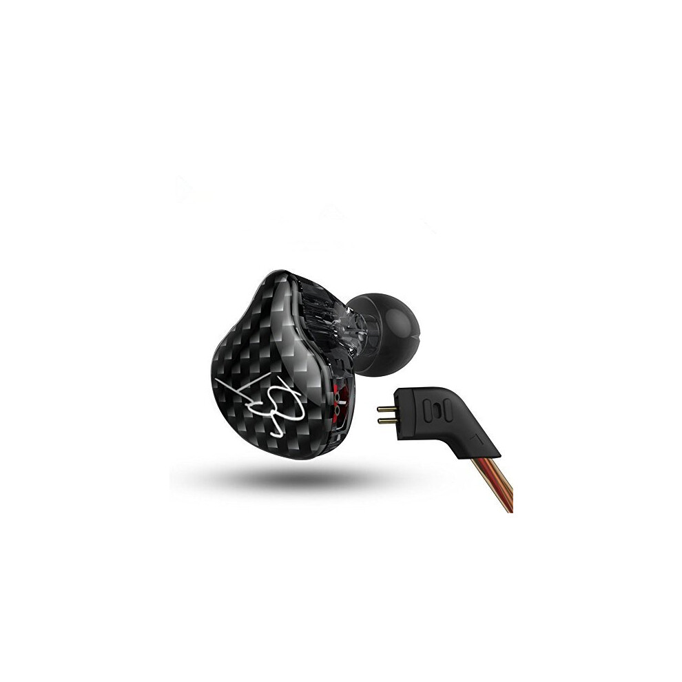 Easy Kz Zst Colorful Hybrid Banlance Armature With Dynamic In-Ear Earphone 1Ba+1Dd Hifi Headset (, No Mic) Black 4865042369180