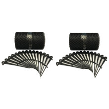 12 Metres Gutter Protection Mesh Guard with 30 Fixing Clips