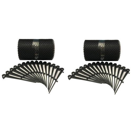 Selections 12 Metres Gutter Protection Mesh Guard with 30 Fixing Clips