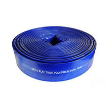 3m Lay Flat Hose and Clip Backwash Hot Tub Discharge Submersible Pumps