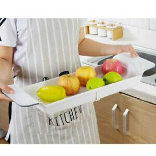BATH TUB RACK BATHROOM SHELF STORAGE CADDY BATH BRIDGE ORGAINSER TIDY WHITE/GREY 2