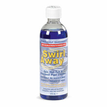 2-Pack Swirl Away Pipe Cleaner - Double Strength 475ml x 2 for Spa, Hot Tub & Whirlpool - Biodegradable, Sanitizer Compatible