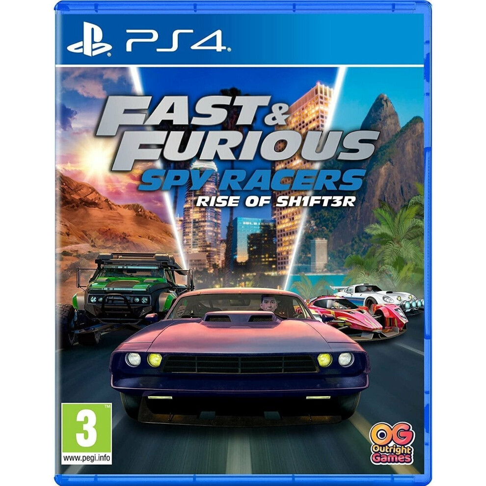 Playstation Fast And Furious: Spy Racers Rise Of Sh1ft3r | Sony 4 Ps4 | Video Game
