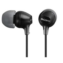 Sony mdr-ex15lp-black in-Ear-Kopfh?er mit nicht verknotendes Kabel und 3 Paar Silikon-Ohrpolster