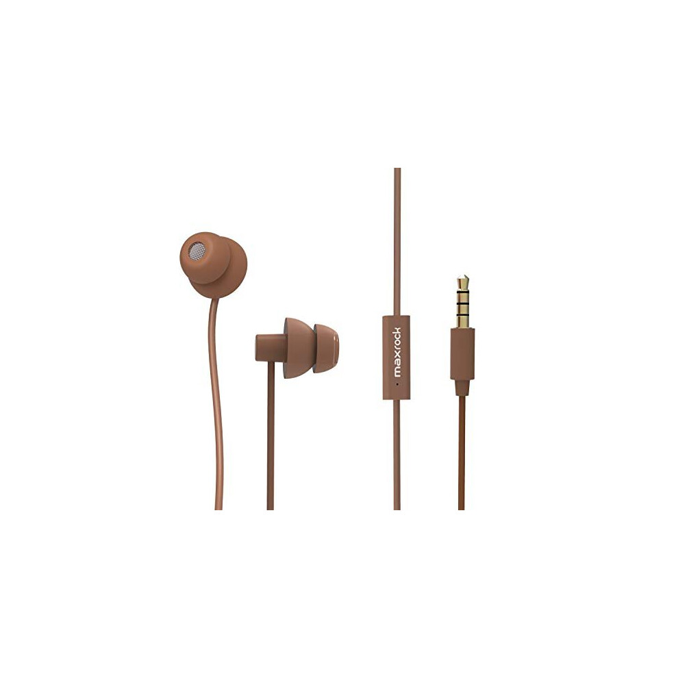 Maxrock Sleeping Headphones, In-Ear Soundproof Earplug Soft Earbuds With Mic Noise Cancelling Sleep Earphones For Side Sleeper, Insomnia, Snorin White 710465169319