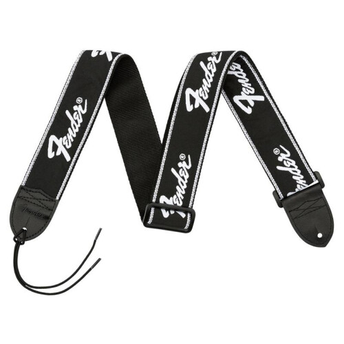 Fender Fender Running Logo Electric Guitar Strap - Black