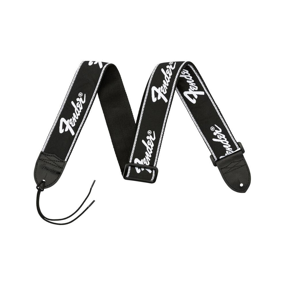 Fender Running Logo Electric Guitar Strap - Black