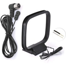 Bingfu TOAF005UK 75 Ohm FM Aerial + AM Loop Antenna for Denon, Pioneer, Onkyo, Yamaha, Marantz – Indoor HD Radio Bluetooth AV Receivers