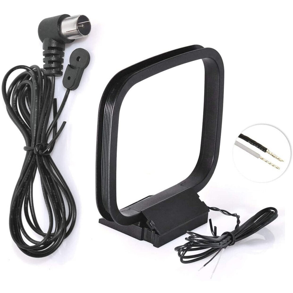 Photos - Radio / Clock Bingfu TOAF005UK 75 Ohm FM Aerial + AM Loop Antenna for Denon, Pioneer, Onkyo, Yamaha, Marantz â Indoor HD Radio Bluetooth