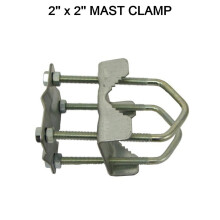 2'' x 1'' inch Pole Clamp U Bolt for Aerial Satellite horizontal mast T Junction