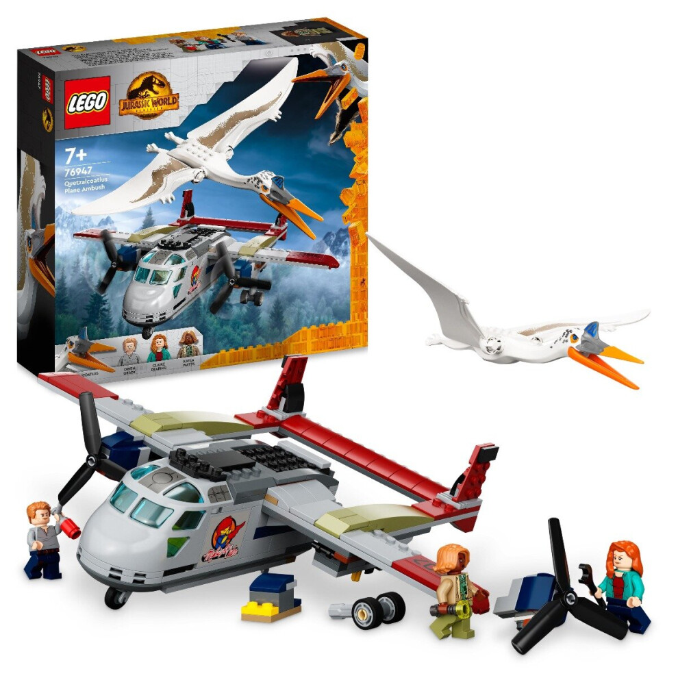 LEGO Jurassic World Quetzalcoatlus Plane Ambush Toy 76947