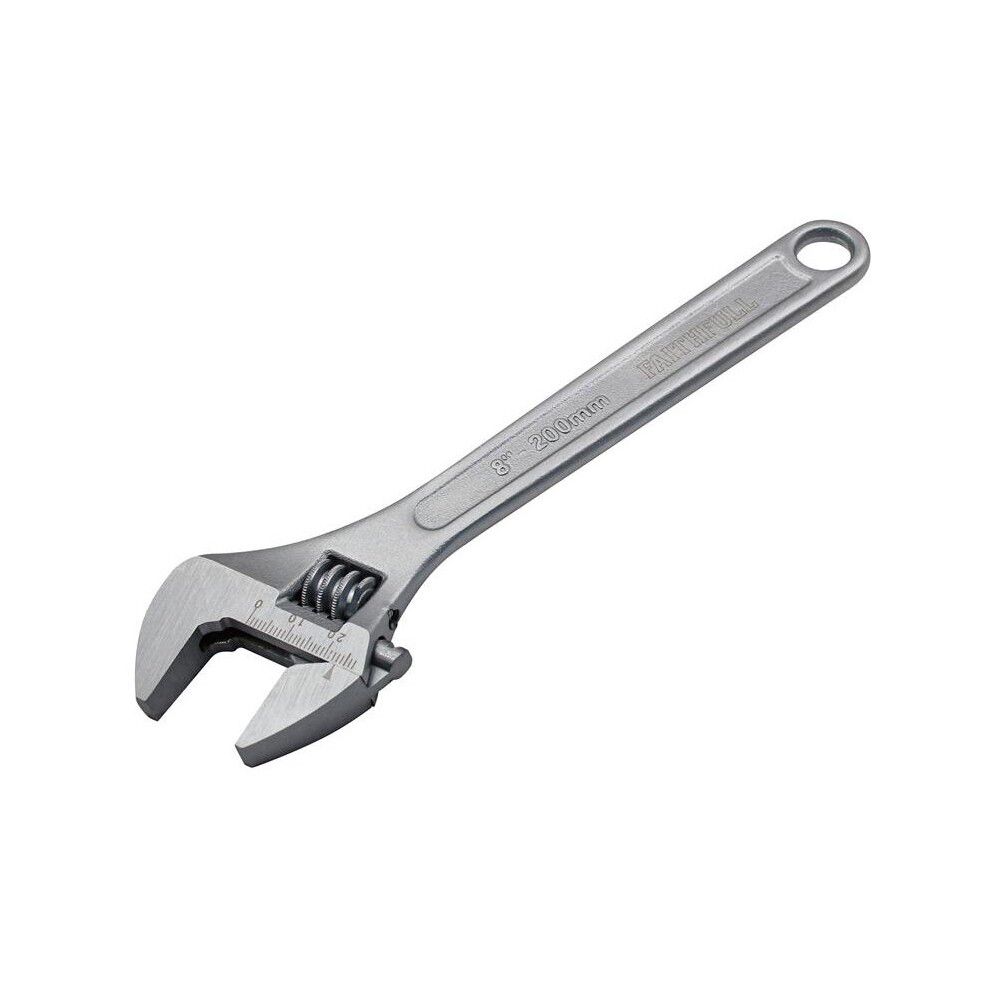 Faithfull UGE3008-V Chrome Adjustable Spanner 200mm (8in)