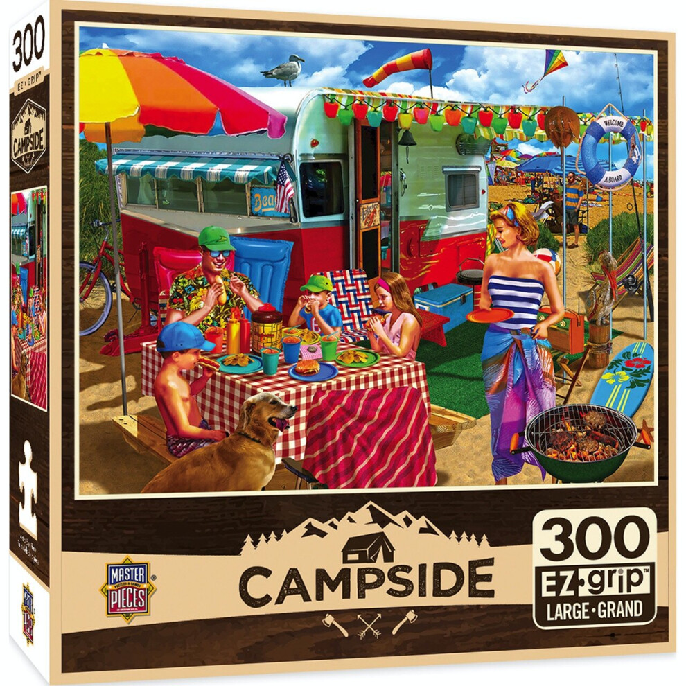 Photos - Jigsaw Puzzle / Mosaic Masterpieces Puzzle Campside Trip to the Coast EZ Grip Puzzle 300 piece jigsaw puzzle 