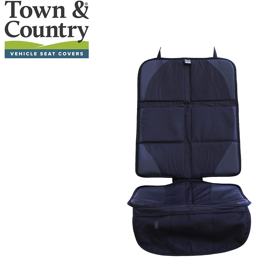 Town & Country Covers - Car Seat Protector For Child Seats - Heavy-Duty Padded Cover To Protect Upholstery - Isofix Compatible With 3 Organiser Town & Country Vehicle Seat Covers
