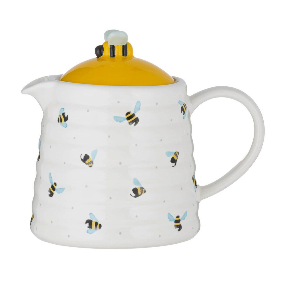 Price & Kensington Ceramic Sweet Bee 850ML Tea Serving Pot Container Teapot