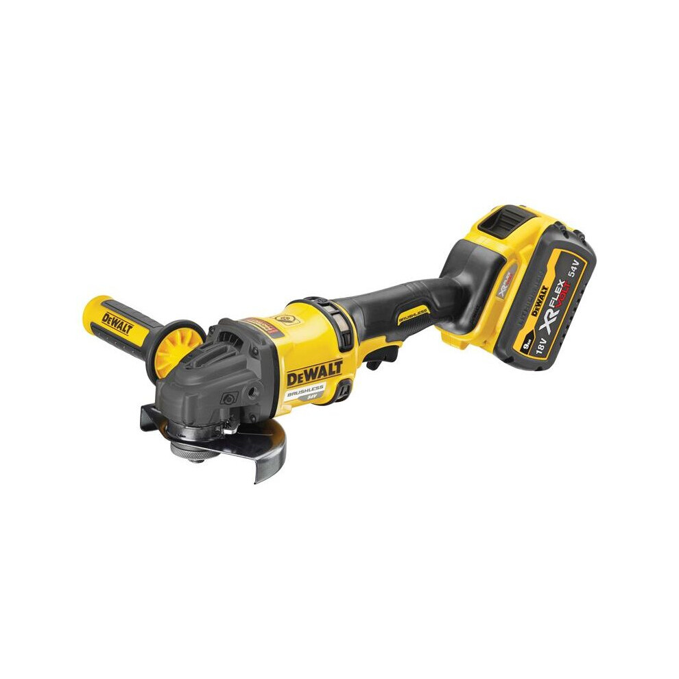 DEWALT DCG418X2-GB DCG418X2 XR FlexVolt Grinder 125mm 54V 2 x 9.0Ah Li-ion