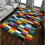 Milano (Multi-Cubes, 120cm x170cm) Modern Design Hand Carved Runner Multi Colour Rugs 1
