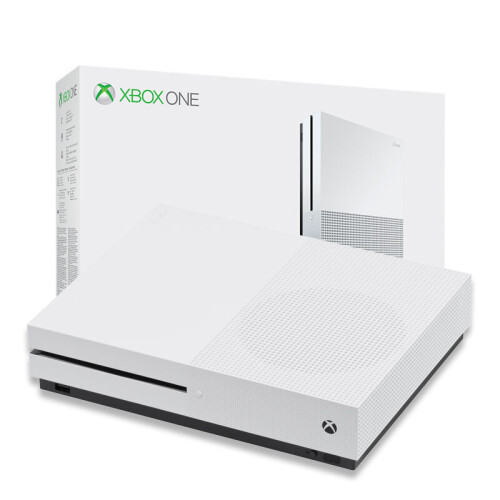 Refurbished Microsoft (Xbox One S Game Console - White, 500GB) Microsoft Xbox One Refurbished Game Console