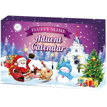 (B) Fluffy Slime Advent Calendar 24 Days Countdown To Christmas Xmas Girls Kids Gift