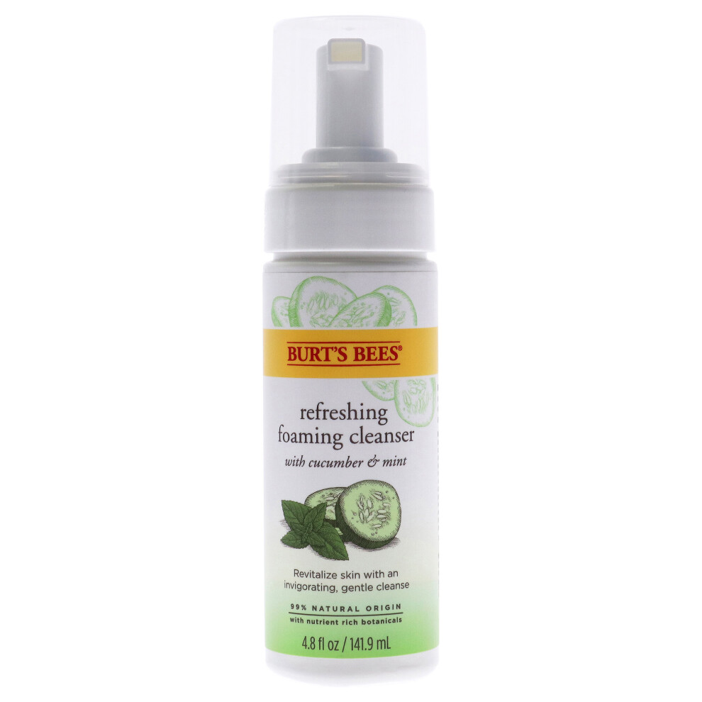Burt's Bees Refreshing Foaming Cleanser - Cucumber-Mint, 4.8 Ounces