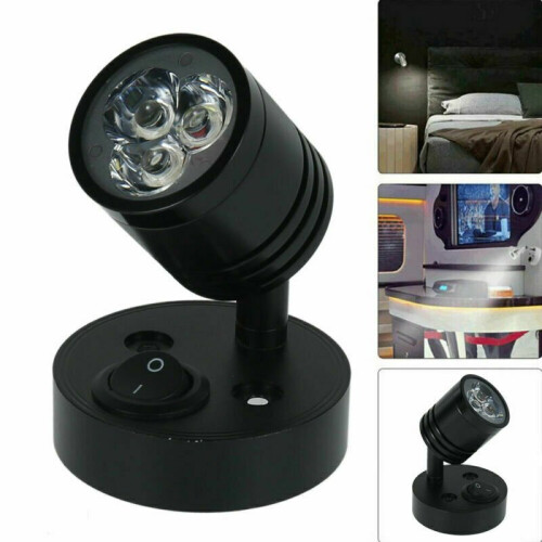2X 12V LED Reading Light Van Camper Caravan Boat Interior Spot Lamp 1