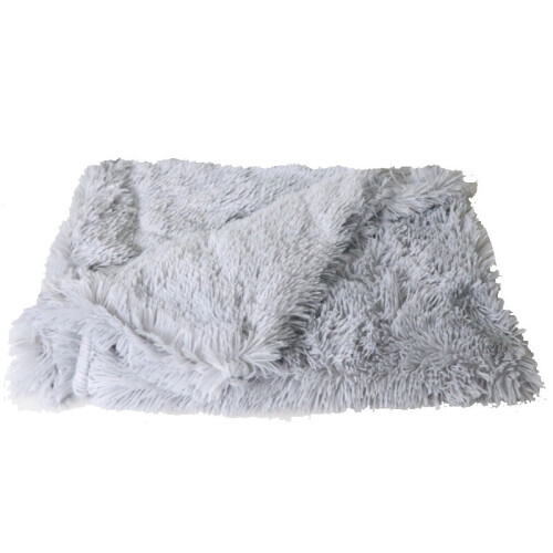 (78x54CM, Light Grey) Soft Pet Dog Blanket Cat Bed Fluffy